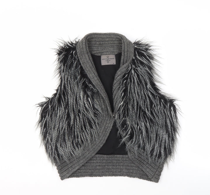 Vero Moda Jeans Women's Grey Vest Jumper Knit XL