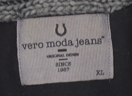 Vero Moda Jeans Women's Grey Vest Jumper Knit XL