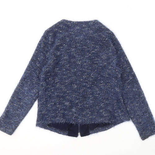 Rabe Women's Blue Cardigan, Size 10, Full Zip