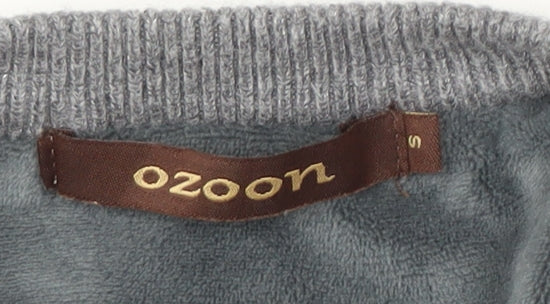 Ozoon Grey Men's Crew Neck Sweatshirt, Size S