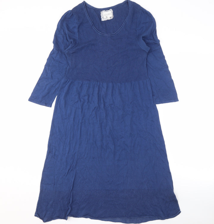 Kaliko Women's Blue Midi Dress Size 10