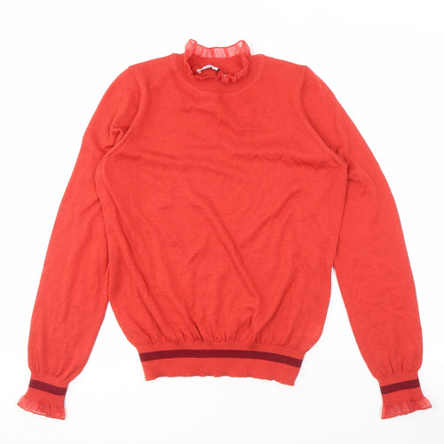 Next Women's Red High Neck Jumper, XS, Long Sleeve