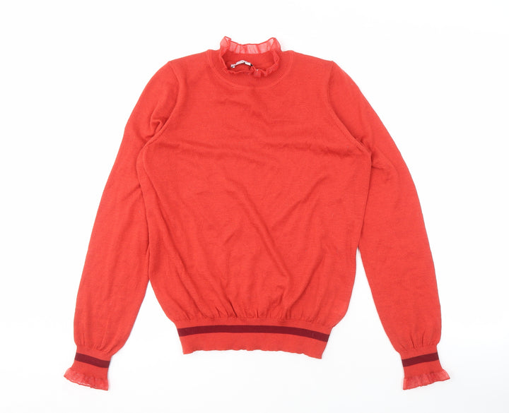 Next Women's Red High Neck Jumper, XS, Long Sleeve