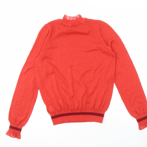 Next Women's Red High Neck Jumper, XS, Long Sleeve