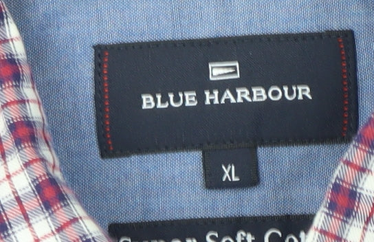 Blue Harbour Men's Multicoloured Check Shirt XL
