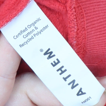 Anthem Men's Red Pullover Hoodie, Size M, Hooded