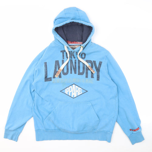 Tokyo Laundry Men's Blue Pullover Hoodie M