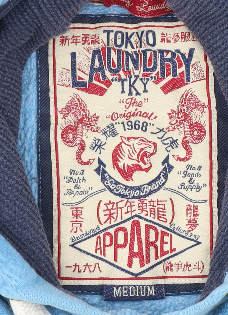 Tokyo Laundry Men's Blue Pullover Hoodie M