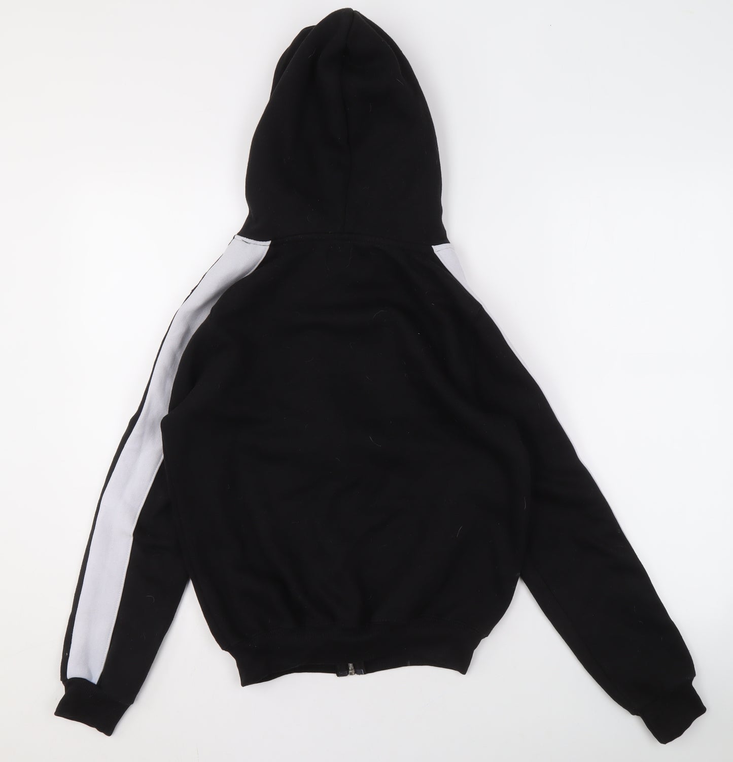 Justhype Women's Black Full Zip Hoodie, Size 4