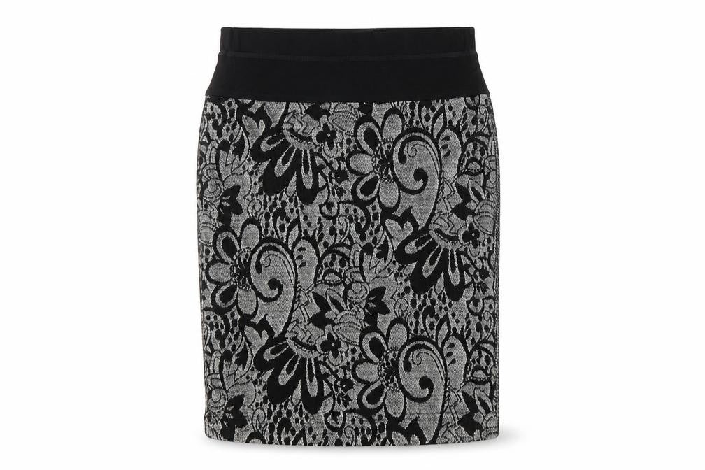 Eugen Klein Women's Black Floral Pencil Skirt Size 10