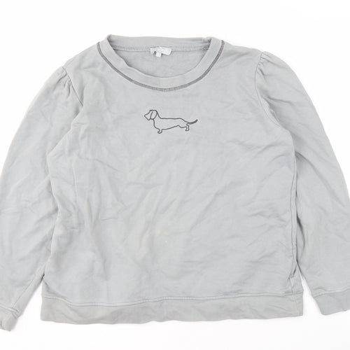 Sophie Allport Grey Women's Pullover Sweatshirt Medium