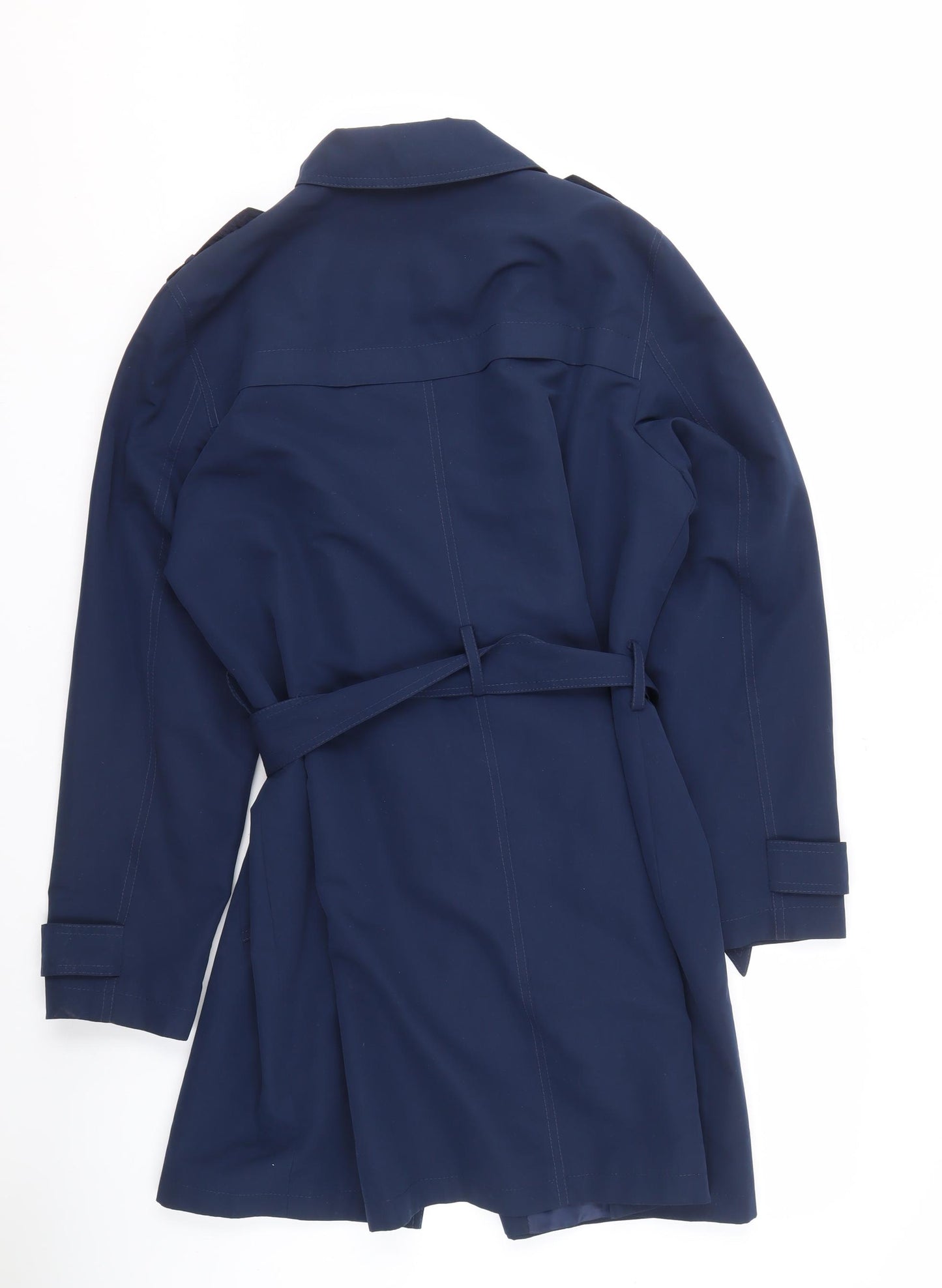 Marks and Spencer Women's Blue Trench Coat Size 16