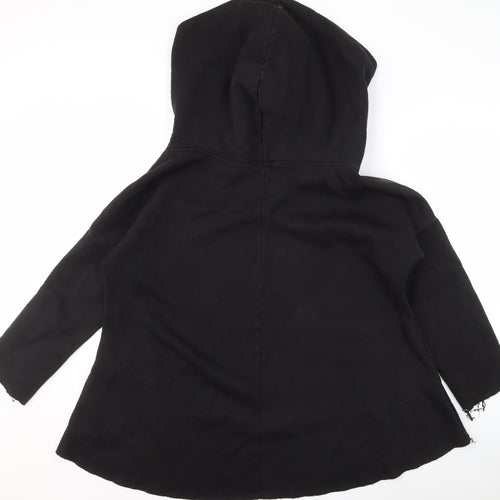 MEGI Women's Black S Pullover Hoodie, Logo Accent