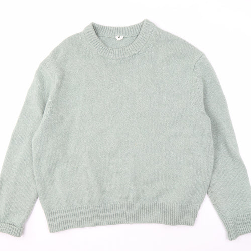 Arket Men's Green XL Wool Pullover Sweater