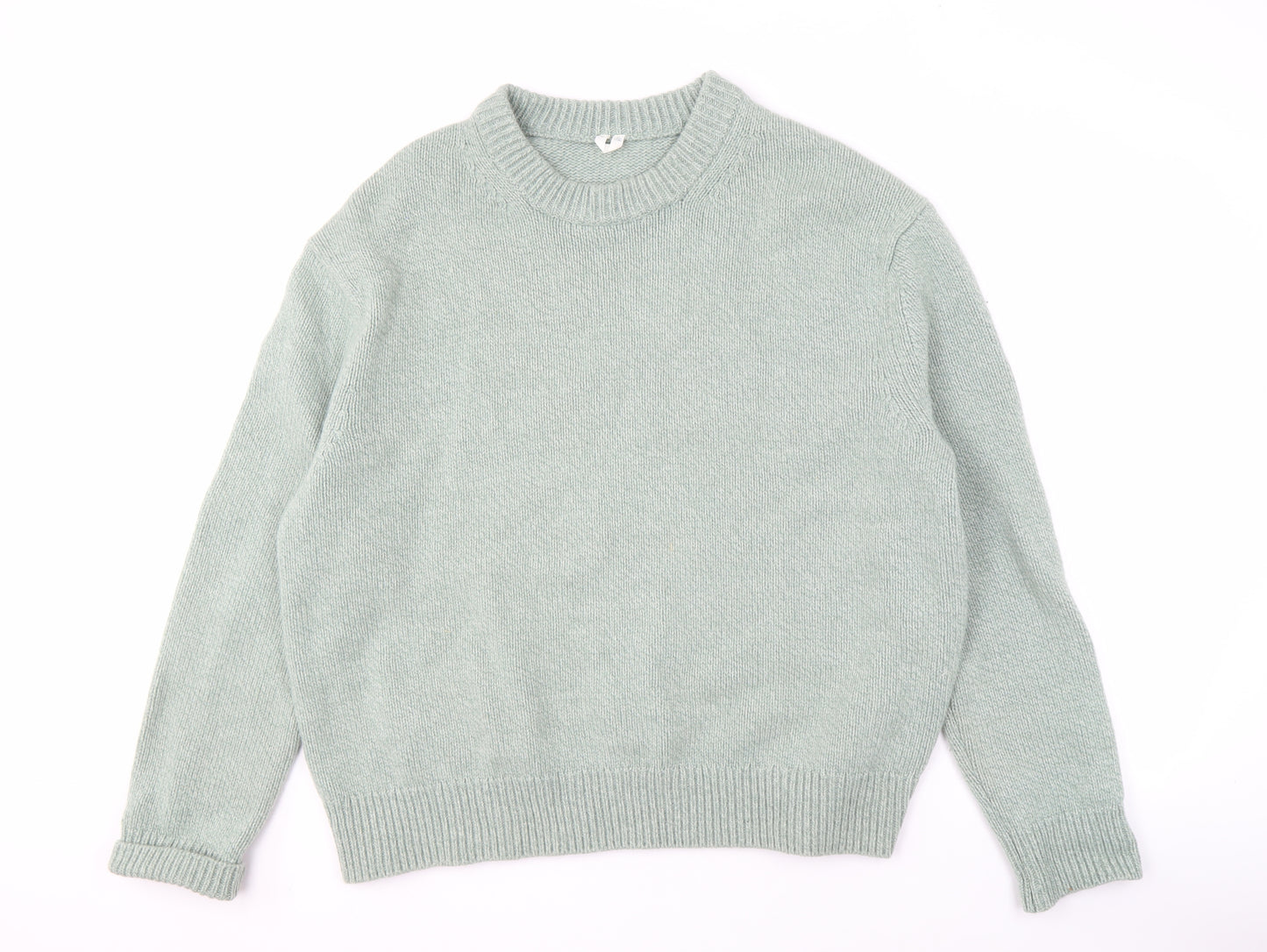 Arket Men's Green XL Wool Pullover Sweater