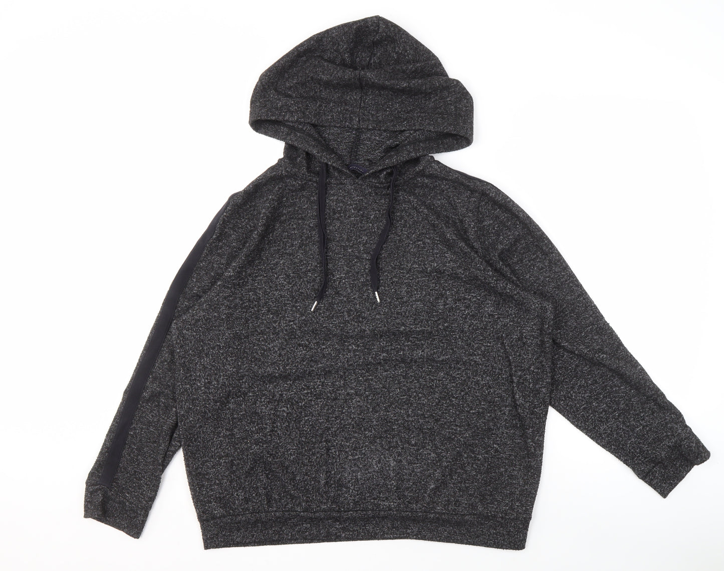 Marks and Spencer Women's Grey Pullover Hoodie Size 14