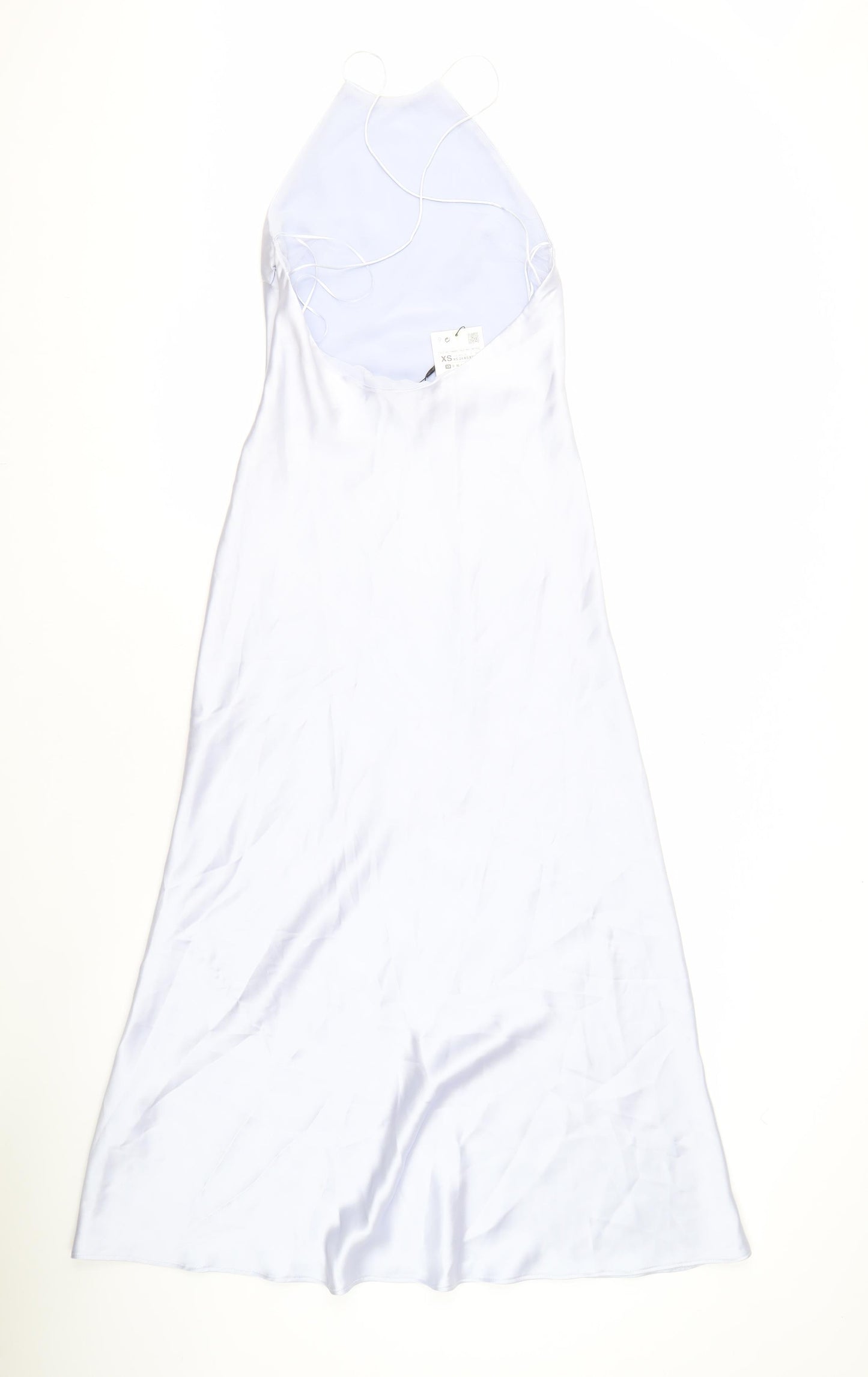 Zara Women's White Sleeveless Dress XS
