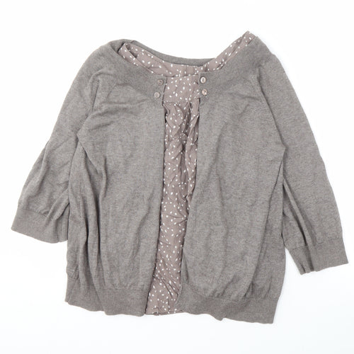 Comptoir des Cotonniers Women's Grey Cardigan L