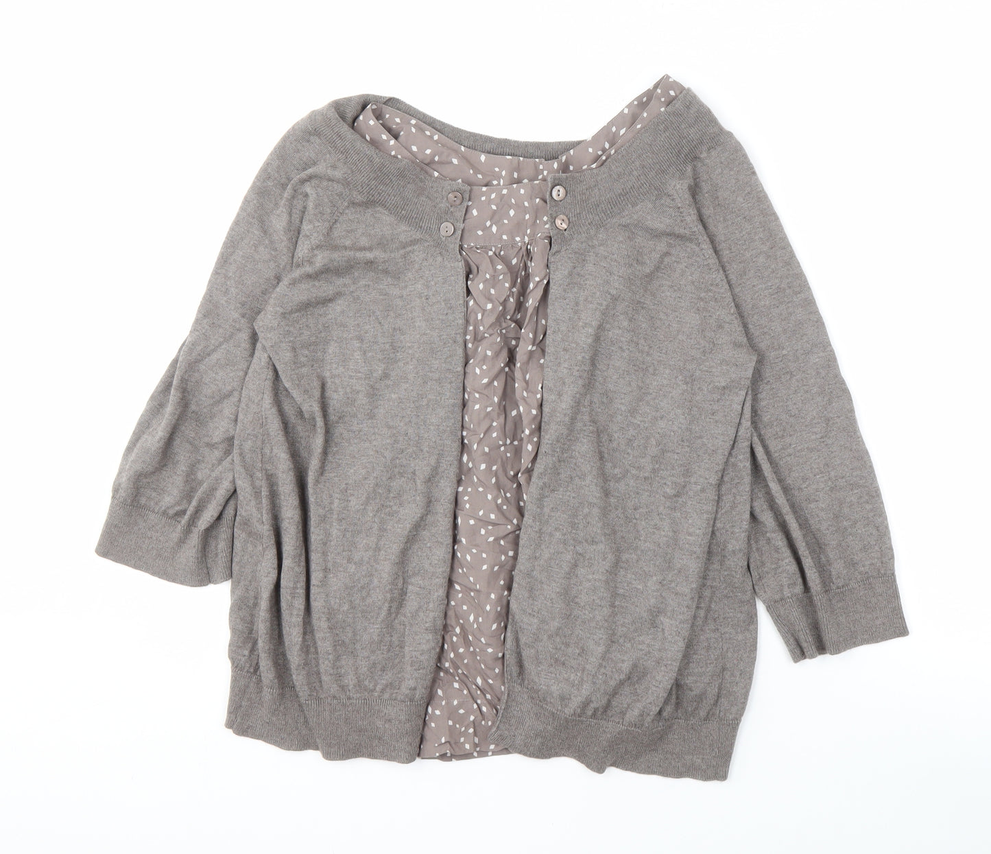 Comptoir des Cotonniers Women's Grey Cardigan L