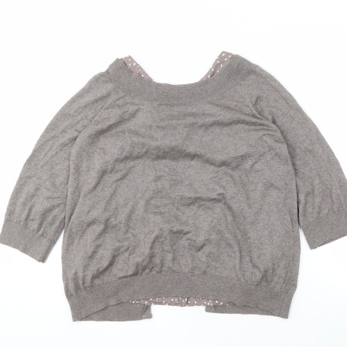 Comptoir des Cotonniers Women's Grey Cardigan L