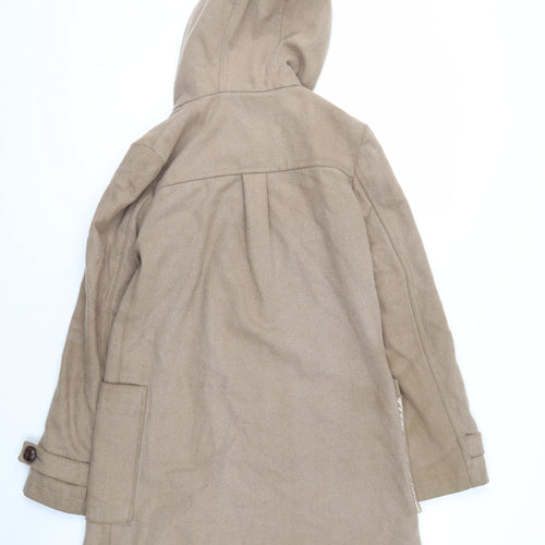 Blend Women's Beige XS Hooded Wool Duffle Coat