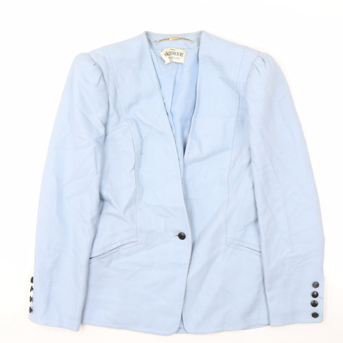 Windsmoor Women's Blue Suit Jacket Size 10 Modal Blend