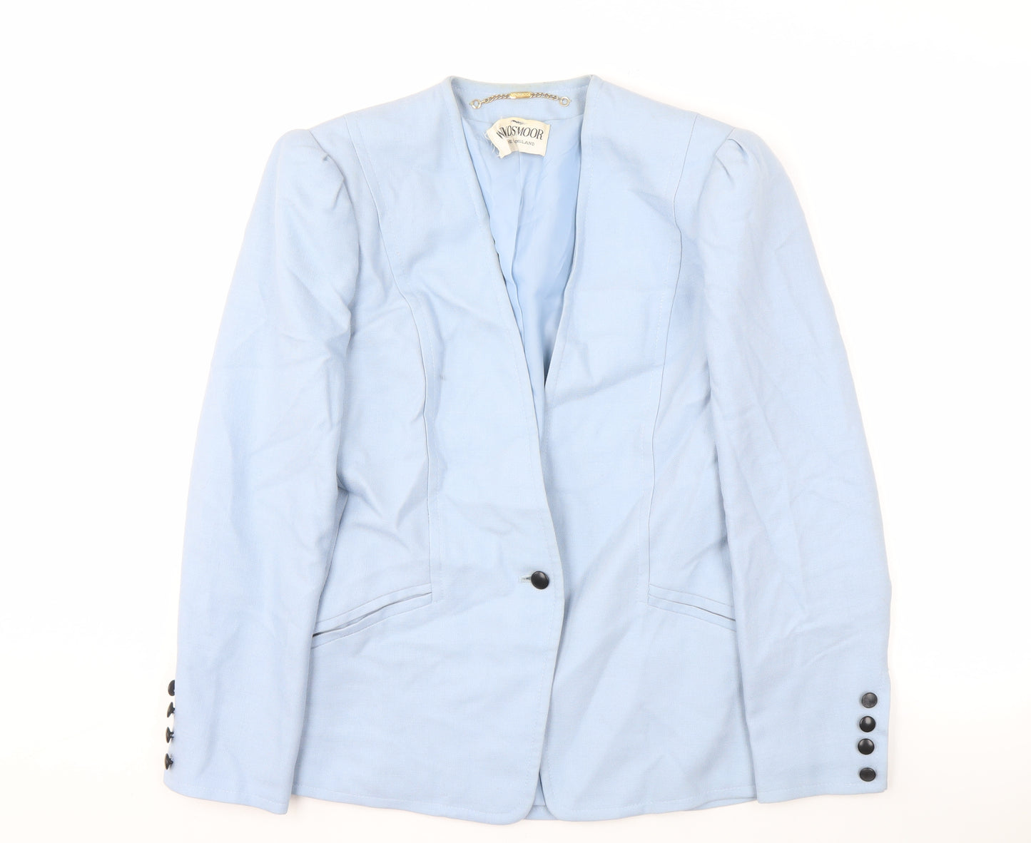 Windsmoor Women's Blue Suit Jacket Size 10 Modal Blend