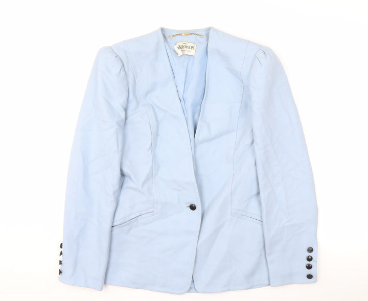 Windsmoor Women's Blue Suit Jacket Size 10 Modal Blend