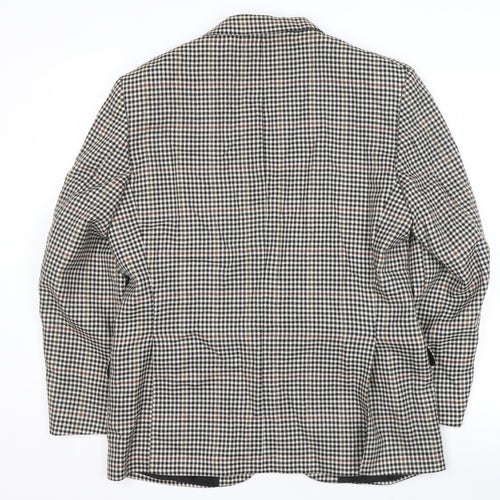 Chatsworth Men's Multicoloured Check Blazer Size 40 Short
