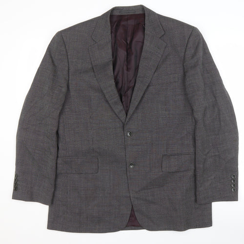 Chester Barrie Men's Grey Wool Blazer, 40S