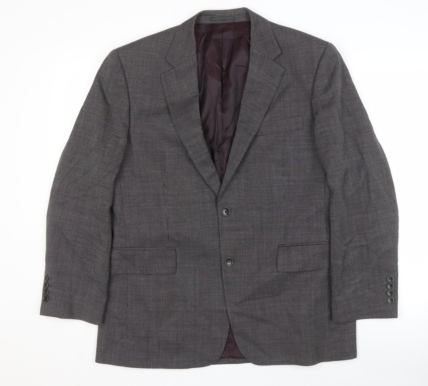 Chester Barrie Men's Grey Wool Blazer, 40S