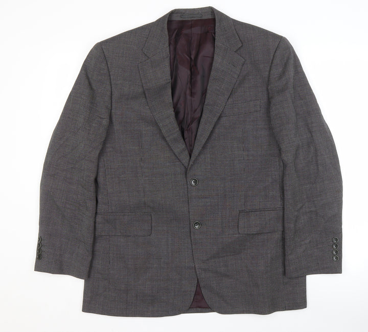 Chester Barrie Men's Grey Wool Blazer, 40S