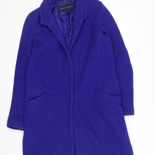 French Connection Women's Blue Wool Coat Size 6