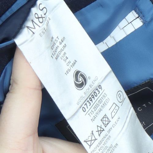 Marks and Spencer Men's Blue Blazer 44R