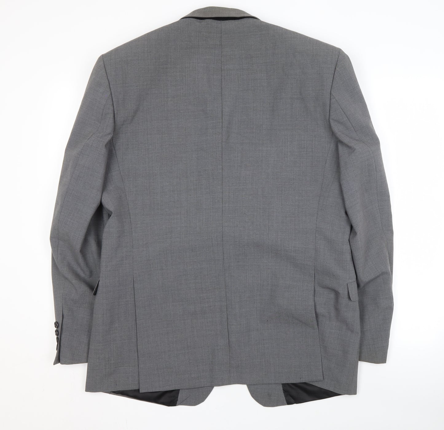 Blazer Men's Grey Jacket 44 Regular Fit, Two-Button