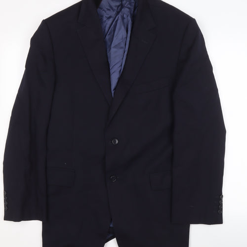Marks and Spencer Men's Blue Wool Blazer, Size 42R