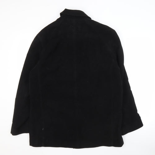 NEXT Men's Black Cotton Overcoat M - Casual Style