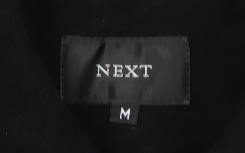 NEXT Men's Black Cotton Overcoat M - Casual Style