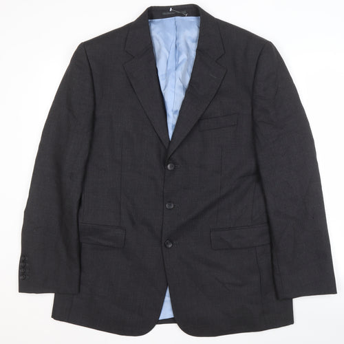 Charles Tyrwhitt Men's Black Blazer, Size 42R, Formal Jacket