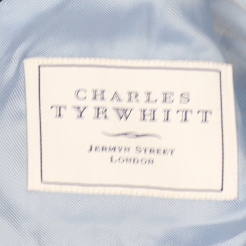 Charles Tyrwhitt Men's Black Blazer, Size 42R, Formal Jacket