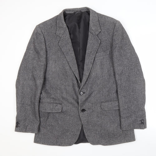 Littlewoods Grey Men's Blazer 40R Herringbone Jacket