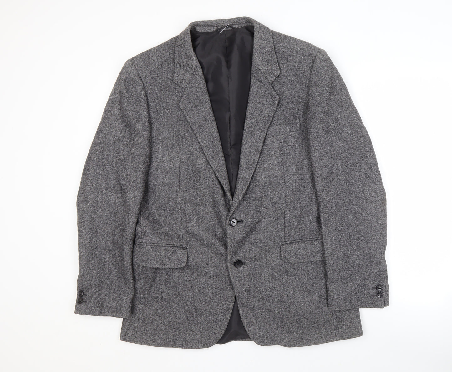 Littlewoods Grey Men's Blazer 40R Herringbone Jacket