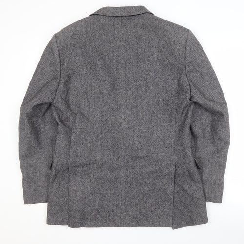 Littlewoods Grey Men's Blazer 40R Herringbone Jacket