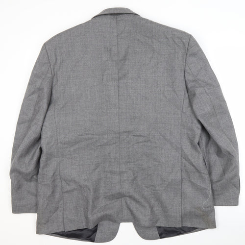 Debenhams Men's Grey Wool Blazer Size 44S