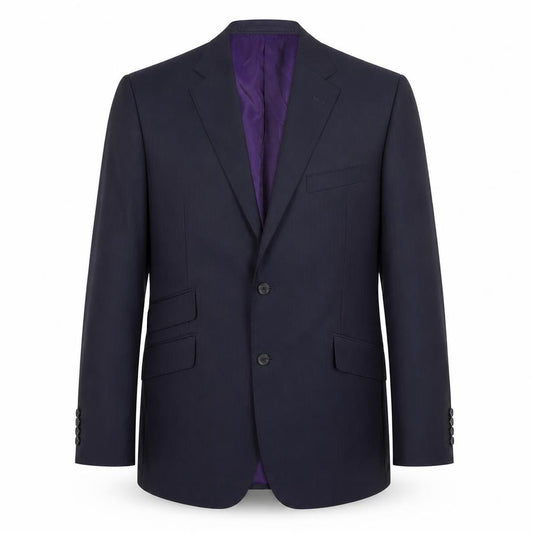 Front view of Marks & Spencer Men's Blue Suit Jacket, size 44R