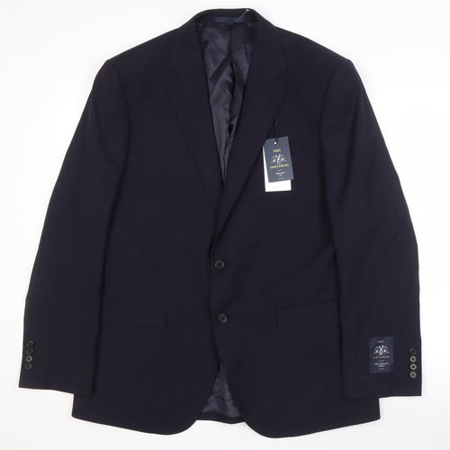 Marks and Spencer Men's Blue Wool Blazer 42R