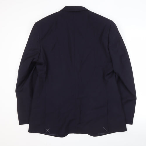 Marks and Spencer Men's Blue Wool Blazer 42R