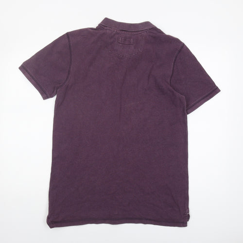 FatFace Men's Purple Polo Shirt M Short Sleeve