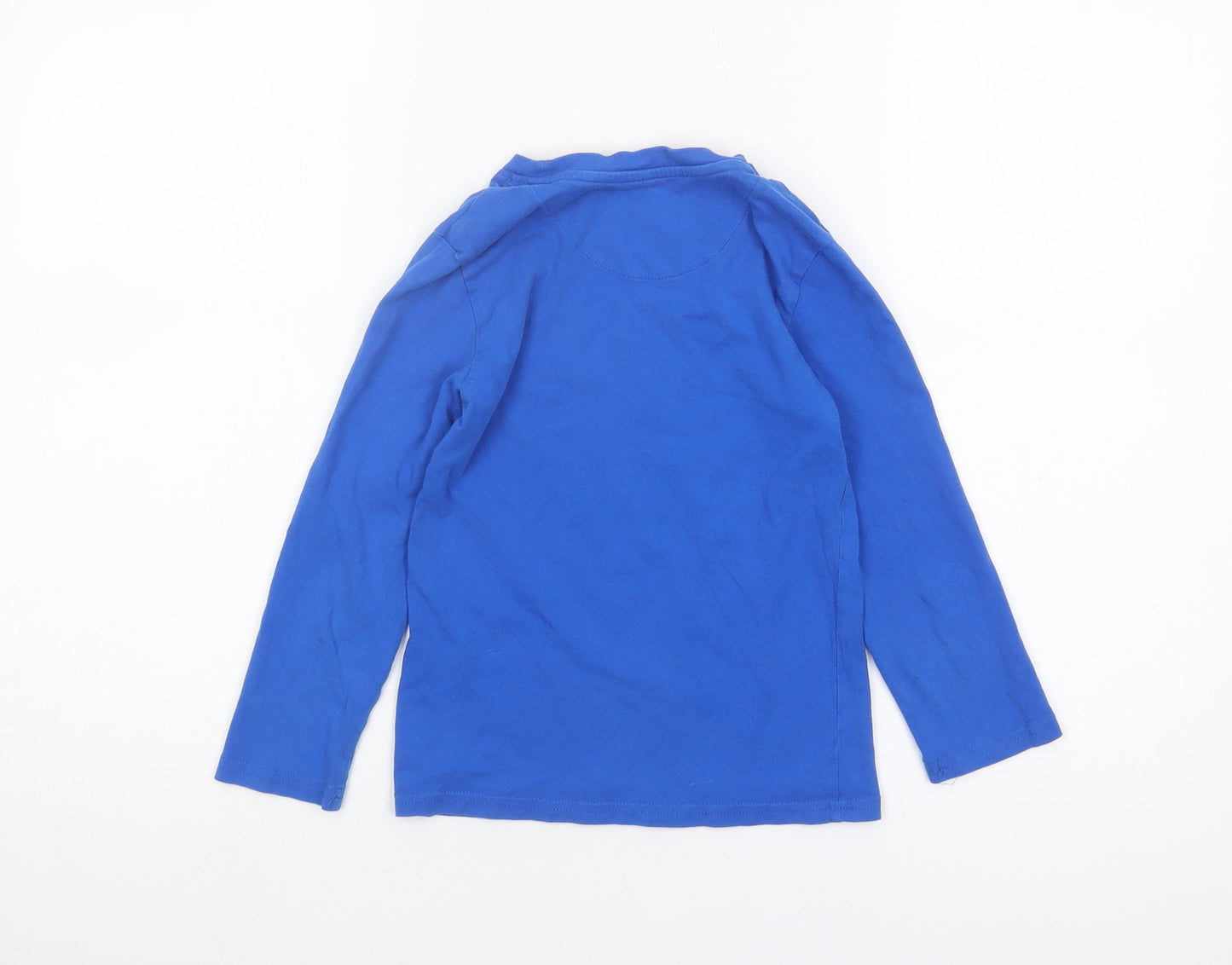 Crew Club Boys' Blue Graphic Snake T-Shirt, Long Sleeve, 6-7 Years