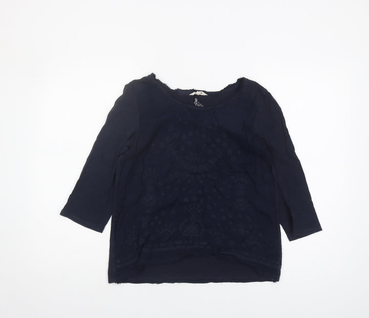 White Stuff Navy Blouse for Women Size 12 Casual